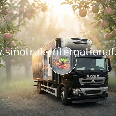 전문가는 Closed 밴 Truck White/빨강/검정 냉장고 상자 트럭을 냉장했습니다