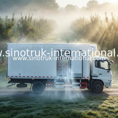 7개 T는 트럭과 밴 LHD 4X2 유로 2 Closed 밴 Truck With에 의하여 언 상자를 냉장했습니다