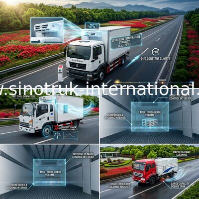 전문가는 8 톤 트럭을 20-25CBM SINOTRUK HOWO LHD Euro3 140HP 4X2 냉장했습니다