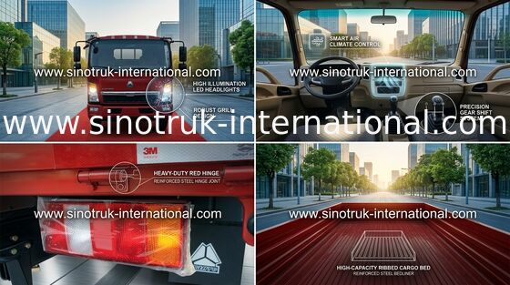 가벼운 의무 트럭 SINOTRUK HOWO 근수 ZZ1047C2813C145를 위한 경트럭 5 톤