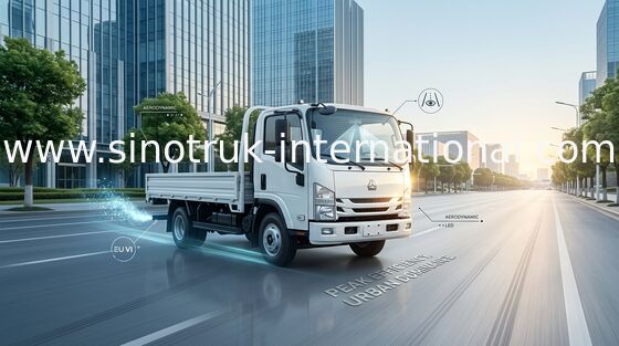 건축업을 위해 저잡음 직업적인 SINOTRUK HOWO 가벼운 의무 트럭