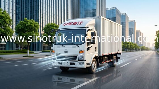 저잡음 가벼운 의무 납품 상자 트럭 LHD 4X2 116HP ZZ1087D3614C180