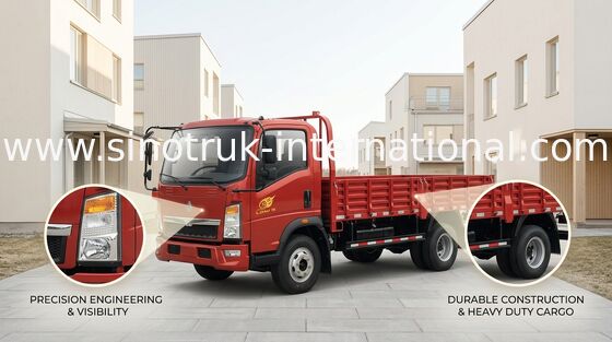 HOWO 에너지 절약 가벼운 의무 상자는 SINOTRUK HOWO LHD 116HP ZZ1127D3615C1를 나릅니다