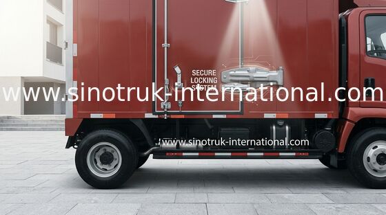트럭 16 톤 적재 능력 가벼운 의무, 3800 바퀴 기초 밴 Truck