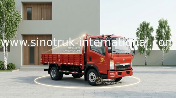 야채 과일을 수송하는 백색 SINOTRUK 가벼운 의무 트럭