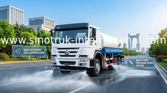 SINITRUK 물운반차 6x4 LHD 371HP 18CBM 하얀 대용량