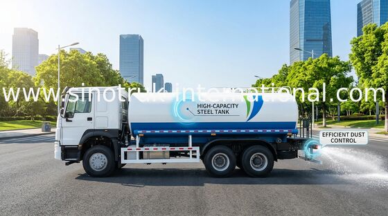 시노트룩 HOWO 스프링클러 물 탱크 트럭 10-25CBM 6 X 4 유로 2 400HP