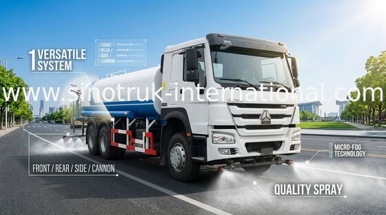 농약 살포를 위한 유조 트럭 SINOTRUK HOWO LHD 6X4 18CBM를 뿌리기 급수하십시오