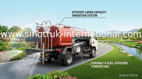 도로 내뿜기를 위한 ZZ1127G4215C1 SINOTRUK HOWO 물 탱크 트럭