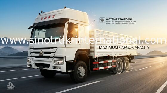가벼운 상품 HOWO 경제 화물 차량 숙소 25 톤 10Wheels LHD 290 HP 2