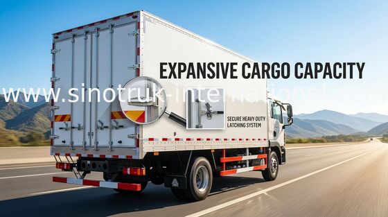 4X2 LHD 290HP 상업적인 트럭과 밴 With 5600*2300*600mm 몸 화물