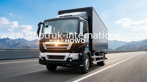 16 Tons 뱃짐 밴 Truck SINOTRUK HOWO의 납품을 위한 가벼운 의무 상자 트럭