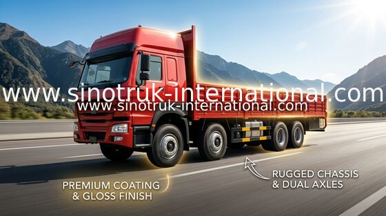디젤 연료 수송 화물 트럭 8X4 30-60 톤 LHD Euro2 336HP