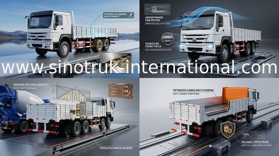 8X4 RHD 화물 트럭 30 - 60 톤 유로 2 병참술 기업을 위한 336HP 높은 안전
