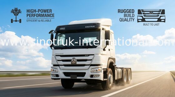 HOWO 6X4 트랙터 트럭 RHD 10 바퀴 371 HP ZZ4257S3241W