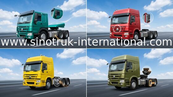 SINOTRUK HOWO 트랙터 트럭 RHD 6X4 10는 Euro2 371HP ZZ4257S3241W를 선회합니다