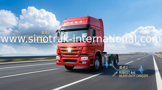트랙터 트럭 SINOTRUK HOWO LHD 6X4 Euro2 380HP ZZ4257S3241W