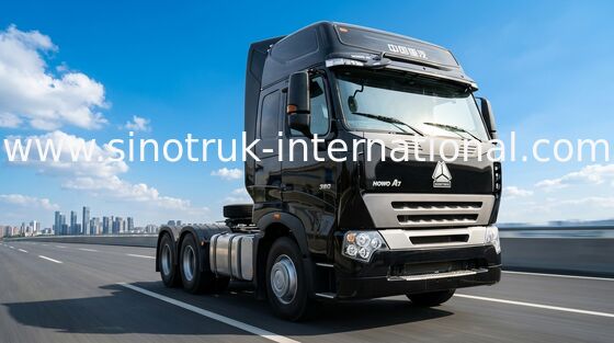 A7 HOWO 트랙터 트럭 LHD 6X4 Euro2 380 HP 2는 ZZ4257N3247N1B를 정박합니다