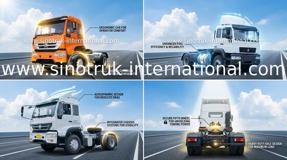 tractor Truck 4X2 Euro2 290HP 18Tons ZZ4181M3611W SINOTRUK 황금 황태자
