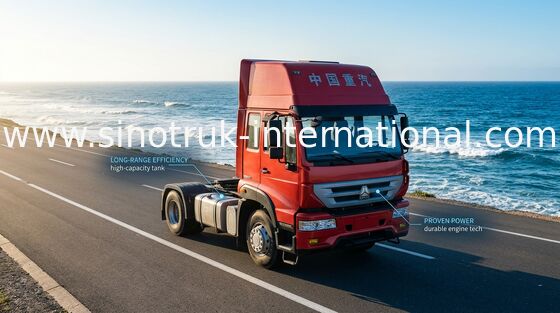 LHD 6X4 Euro2 336HP ZZ4251N3241W 트랙터 트럭 SINOTRUK 황금 황태자