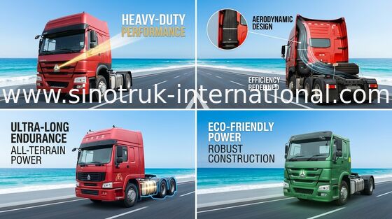큰 적재 능력 트랙터 트럭 SINOTRUK HOWO RHD 4X2 Euro2 290HP