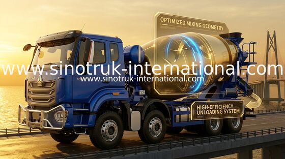 SINOTRUK HOWO NX 371HP 8*4 12륜 콘크리트 믹서 트럭, 콘크리트 믹서, 시멘트 믹서 트럭