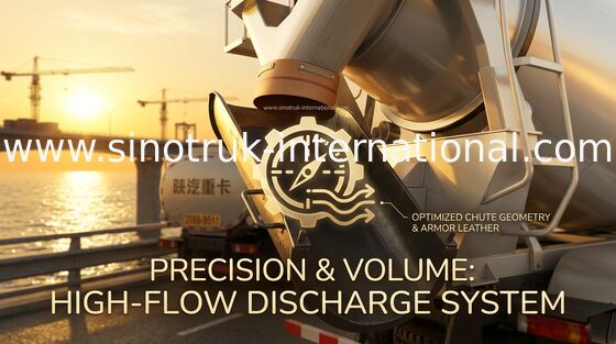 SINOTRUK HOWO 10CBM 구체 믹서 트럭 ZZ5257GJBM3841W 이탈리아 유압 장치