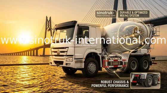 SINOTRUK HOWO ZZ5257GJBM3841W 이동할 수 있는 믹서 시멘트 트럭 LHD 10CBM 290HP 엔진
