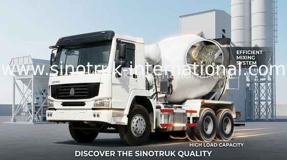 산업 구체 믹서 차량 8CBM 290HP 6X4 LHD 믹서 시멘트 트럭