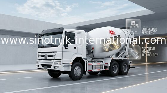 9CBM 290HP 6X4 LHD 구체 믹서 펌프 트럭 ZZ5257GJBM3647W