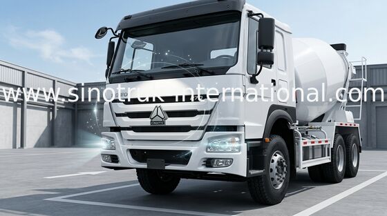 고능률 6CBM 290HP 6X4 LHD 구체 믹서 트럭, 시멘트 혼합물 트럭