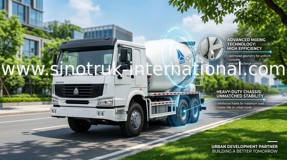 SINOTRUK HOWO 구체 믹서 트럭 12CBM 336HP 6X4 LHD ZZ5257GJBN4048W