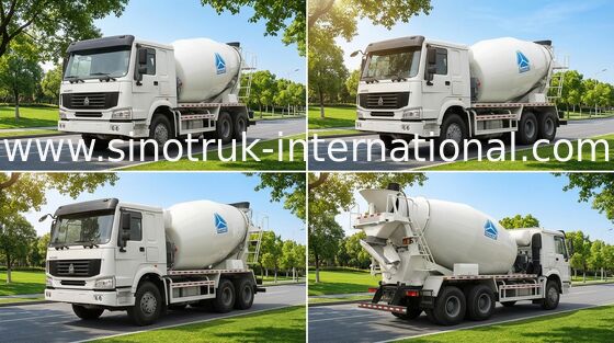 구체 믹서 트럭 SINOTRUK HOWO 12CBM 336HP 6X4 RHD ZZ5257GJBN4048W