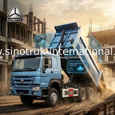 블루 U자형 덤퍼 (20CBM, 6×4, 380HP): 빠른 자재 배출을 위한 뛰어난 장점