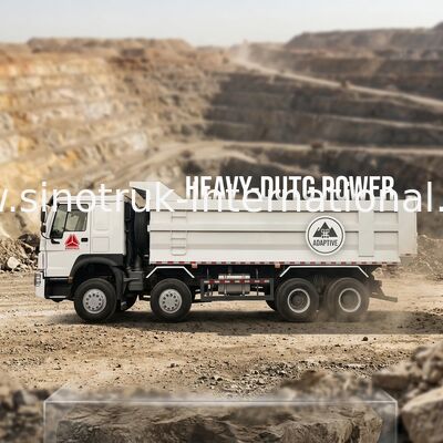 SINOTRUK HOWO 광산 템퍼 덤프 트럭 12바퀴 400hp 8 × 4 U 타입