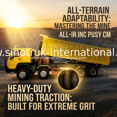 시노트럭 호보 템퍼 덤프 트럭 400HP 8 × 4 50-60톤 Lhd 12 바퀴 큰 트레이