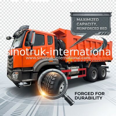 시노트룩 호한 템퍼 덤프 트럭 N7 6 × 4 10 바퀴 380hp Lhd 또는 Rhd