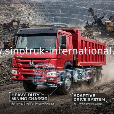 시노트루크 호워 내보자 덤프트럭 12Wheels 400Hp 8 × 4 마이닝