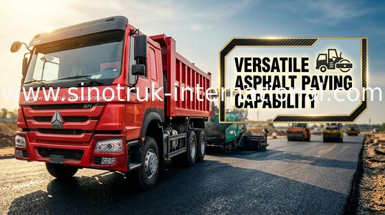 ZZ3257N3647A 빨간 팁 주는 사람 덤프 트럭 371hp 6×4