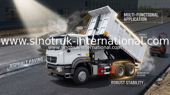 무거운 380hp 티퍼 덤프 트럭 ZZ3257V384JB1