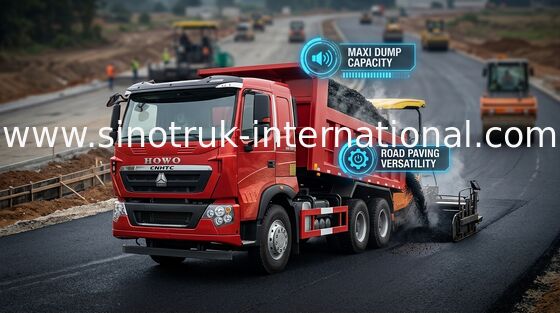 360HP LHD 30 - 40 국제 경기 톤 Sinotruk Howo 6x4 덤프 트럭 Howo 팁 주는 사람 트럭