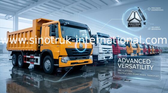 LHD 6X4 팁 주는 사람 덤프 트럭 10는 광산업을 위한 30 - 40 톤을 선회합니다