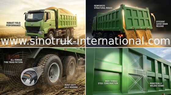 SINOTRUK HOWO A7 팁 주는 사람 덤프 트럭 25 - 30 톤 ZZ3257N3847N1 채광을 위한 10의 바퀴 RHD