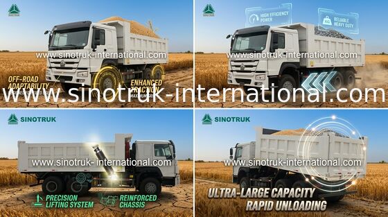 광산업 팁 주는 사람 덤프 트럭 10는 30를 - 40Ton HYVA 정면 Lifiting 실린더 선회합니다