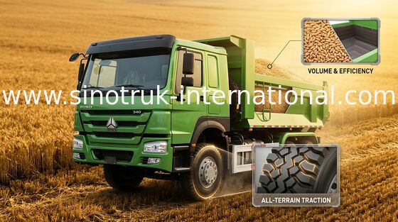 SINOTRUK HOWO 공공 토목 공사를 위한 팁 주는 사람 덤프 트럭 ZZ3257N3647A