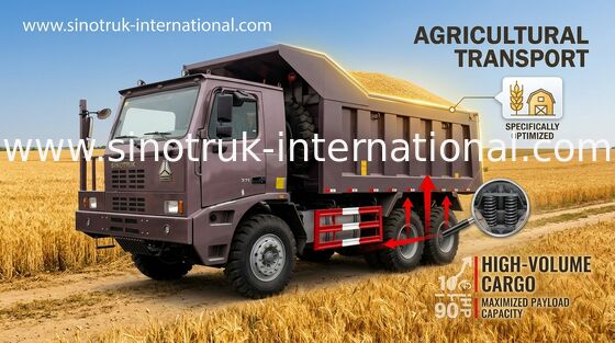 ZZ5707V3840CJ 채광을 위한 HOWO 팁 주는 사람 트럭/70 T SINOTRUK HOWO 덤프 트럭