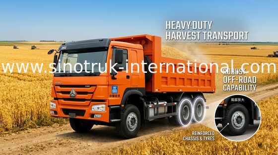 371HP 10 짐수레꾼 덤프 트럭 수용량 30 - 40 T 낮은 연료 소비 75 Km/H