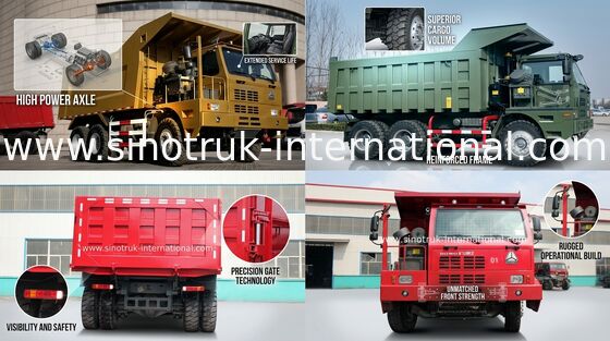 유로 2 배출 기준을 가진 고능률 LHD 6X4 SINOTRUK HOWO 트럭