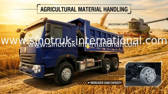 상업적인 덤프 트럭 6X4 LHD 371HP를 채광하는 SINOTRUK HOWO 25-40 톤