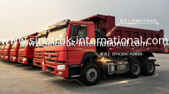 Sinotruk Howo 덤프 트럭 6X4 LHD 371HP 25 톤 10-25CBM ZZ3257N3847A